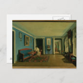 Innen. Zeichnend Zimmer mit Columbus Entresol Postkarte (Vorne/Hinten)