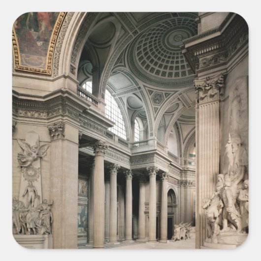 Innenansicht, 1764-1812 quadratischer aufkleber (Vorderseite)