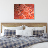 Innenansicht der Arterie mit roten Blutkörperchen Leinwanddruck (Insitu (Schlafzimmer))