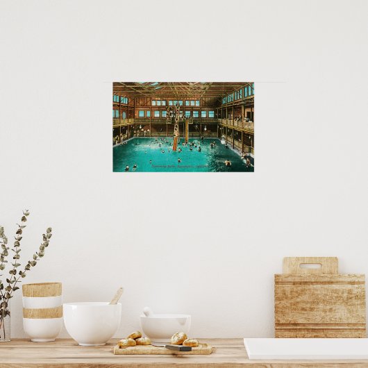 Innenansicht der Bäder Poster (Küche)