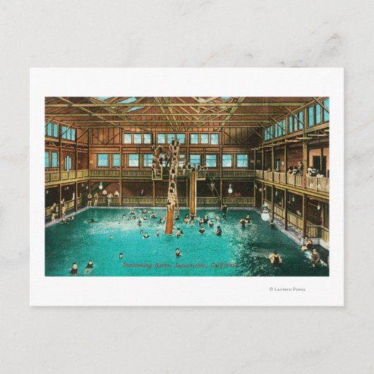 Innenansicht der Bäder Postkarte (Vorderseite)