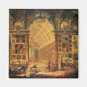 Innenansicht der Colonna Galerie, Rom (Öl an Magnet