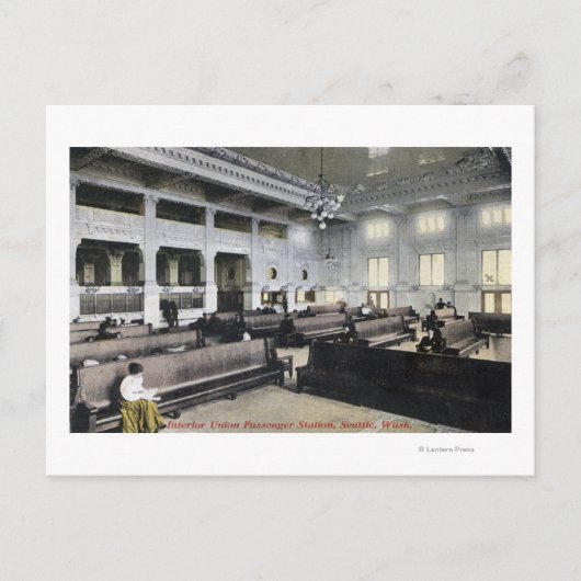 Innenansicht der Gewerkschaft Postkarte (Vorderseite)