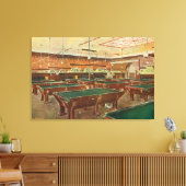 Innenansicht der Graney Pool Hall Leinwanddruck (Insitu (Wohnzimmer))