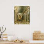 Innenansicht der Kazan-Kathedrale Poster (Küche)