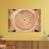 Innenansicht der Kuppel in der Kapelle Leinwanddruck (Insitu (Wohnzimmer))