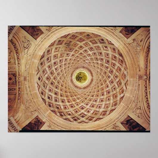 Innenansicht der Kuppel in der Kapelle Poster (Vorne)