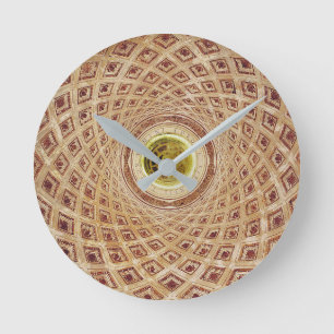 Innenansicht der Kuppel in der Kapelle Runde Wanduhr