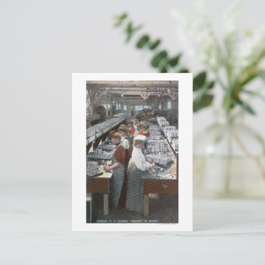 Innenansicht der Lachskannerwerker Postkarte (Stehend Vorderseite)