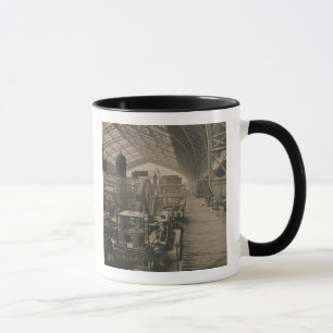 Innenansicht der Maschineriehalle, von "L'Album Tasse