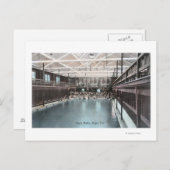 Innenansicht der Napa-BäderNapa, CA Postkarte (Vorne/Hinten)