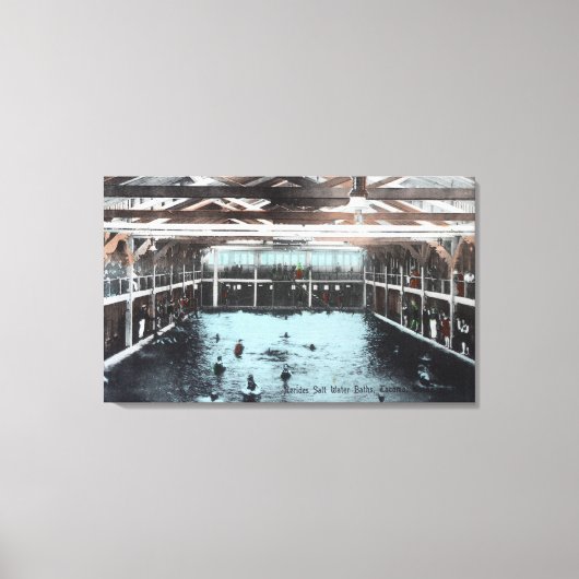 Innenansicht der Salzwasserbäder von Nerides Leinwanddruck (Vorderseite)