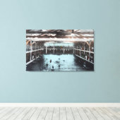 Innenansicht der Salzwasserbäder von Nerides Leinwanddruck (Insitu (Holzboden))