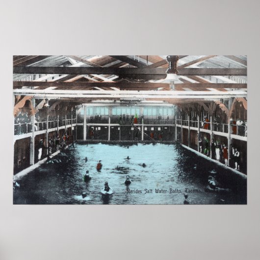 Innenansicht der Salzwasserbäder von Nerides Poster (Vorne)