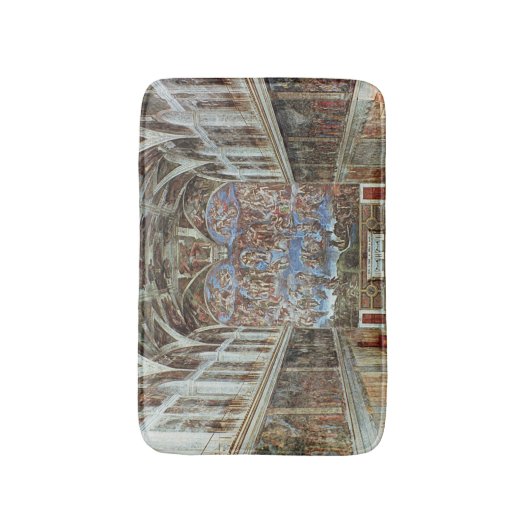 Innenansicht der Sistine Kapelle Badematte (Vorderseite Vertikal)