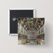 Innenansicht der Sistine Kapelle Button (Vorne & Hinten)