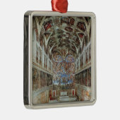Innenansicht der Sistine Kapelle Silbernes Ornament (Rechts)