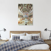 Innenansicht der Sixtinischen Kapelle Leinwanddruck (Insitu (Schlafzimmer))