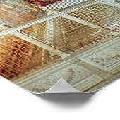 Innenansicht der Sixtinischen Kapelle Poster (Ecke)