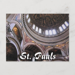 Innenansicht der St.-Pauls-Kathedrale London Postk Postkarte