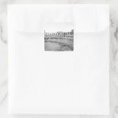 Innenansicht des Amphitheaters Quadratischer Aufkleber (Tasche)