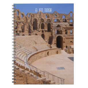 Innenansicht des Amphitheaters von El Jem Tunesien Notizblock