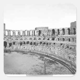 Innenansicht des Amphitheatre Quadratischer Aufkleber