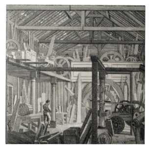 Innenansicht des Bethauses Johnbunyans in Zo Fliese