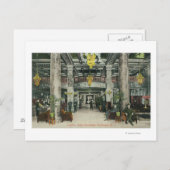 Innenansicht des Hotels Rochester Lobby Postkarte (Vorne/Hinten)