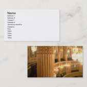 Innenansicht des Opernhauses, das in Richtung t Visitenkarte (Vorne/Hinten)