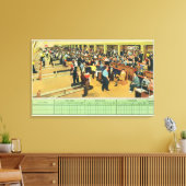Innenansicht des Sunset Bowling Center 2 Leinwanddruck (Insitu (Wohnzimmer))