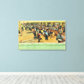 Innenansicht des Sunset Bowling Center 2 Leinwanddruck (Insitu (Holzboden))