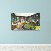 Innenansicht des Wohnzimmers des FDR Leinwanddruck (Insitu (Holzboden))