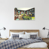 Innenansicht des Wohnzimmers des FDR Leinwanddruck (Insitu (Schlafzimmer))