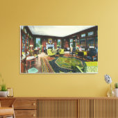 Innenansicht des Wohnzimmers des FDR Leinwanddruck (Insitu (Wohnzimmer))