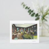 Innenansicht des Wohnzimmers des FDR Postkarte (Stehend Vorderseite)