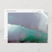 Innenansicht eines schmelzenden Eisbergs Postkarte (Vorne/Hinten)