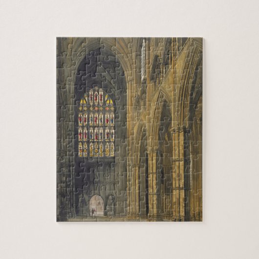 Innenansicht von Westminster Abbey blickend in Puzzle (Vertikal)