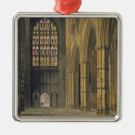 Innenansicht von Westminster Abbey blickend in Silbernes Ornament (Vorne)