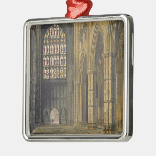 Innenansicht von Westminster Abbey blickend in Silbernes Ornament (Links)