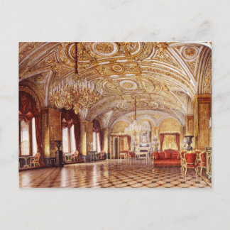 Innenansichten des Winterpalais auf Postkarte