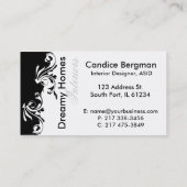 Innenarchitekt-Entwurfs-Berater Visitenkarte (Rückseite)