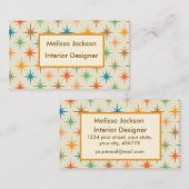 Innenarchitekt für Atomtechnik der Mitte des Jahrh Visitenkarte (Vorne/Hinten)