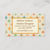 Innenarchitekt für Atomtechnik der Mitte des Jahrh Visitenkarte (Rückseite)