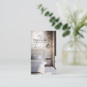 Innenarchitekt-Haus-Dekorateur-Visitenkarte Visitenkarte (Stehend Vorderseite)