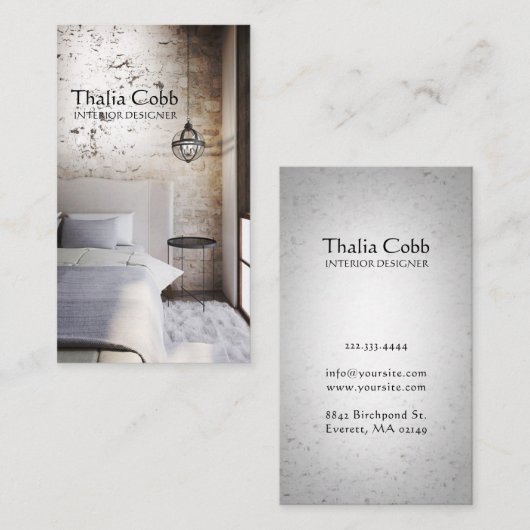 Innenarchitekt-Haus-Dekorateur-Visitenkarte Visitenkarte (Vorne/Hinten)