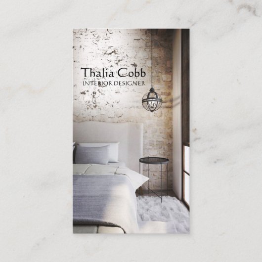 Innenarchitekt-Haus-Dekorateur-Visitenkarte Visitenkarte (Vorderseite)