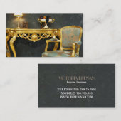 Innenarchitekt-Möbel-Art Vintag Visitenkarte (Vorne/Hinten)