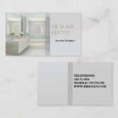 Innenarchitekt-Möbel-Licht-Badezimmer Visitenkarte (Vorne/Hinten)