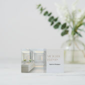 Innenarchitekt-Möbel-Licht-Badezimmer Visitenkarte (Stehend Vorderseite)